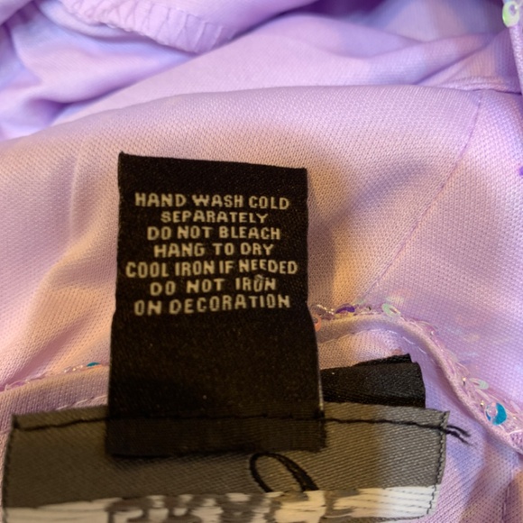 Lovely Grace Purple Sequin Gown Large Sequins Tulle Maxi Dress Lilac Lavender - Picture 15 of 16